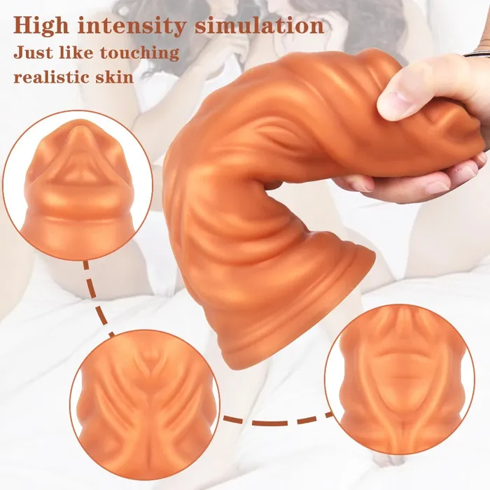 Domlust Anal Huge Monster Dildo Butt Plug Exotic Fantasy Dildos Suction Cup Male Female Sex Toy
