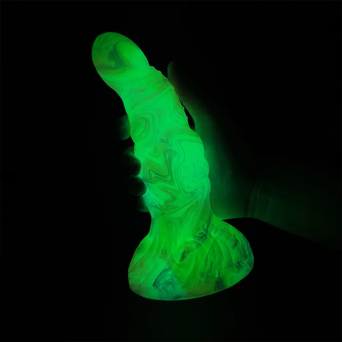 Domlust Anal Luminous Colorful Anal Dildo Dilator Sex Toy for Women Silicone Butt Plug Big Suction Cup Prostate Massager