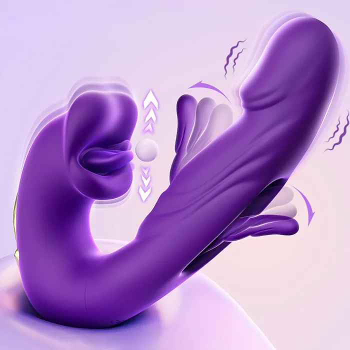 Domlust Female Sex Toys Vibrating Realistic Anal Dildo Rabbit Clit Clamping G Spot Tickle Flapping Sex Toys for Women Domlust Female Sex Toys Vibrating Realistic Anal Dildo Rabbit Clit Clamping G Spot Tickle Flapping Sex Toys for Women