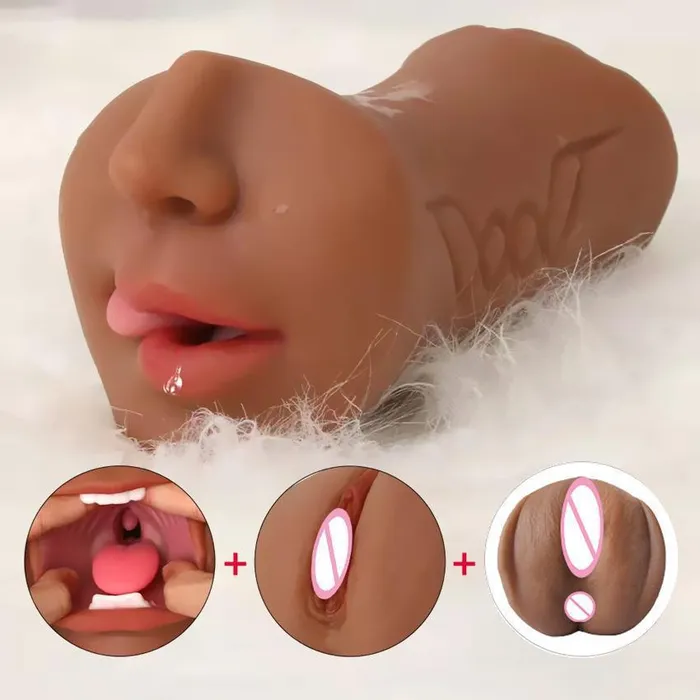 Domlust Oral Sex Pocket Pussy Masturbation Cup Realistic Mouth Penis Masturbator Male Sex Toy Male Sex Toys
