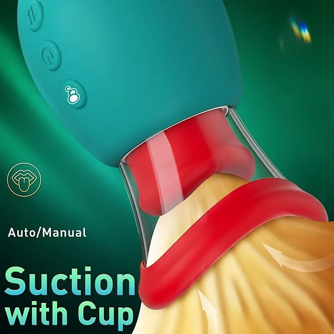 Domlust Removable Mouth Clit Stimluator Cherry Oral Sucking Tongue Licking Women Sex Toy Male Sex Toys