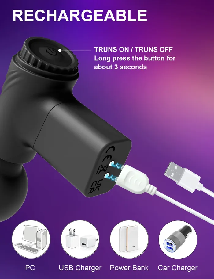 Domlust Vibrators Massage Gun Magic Wand Vibrator Pocket Powerful Nipple Clit Stimulator Sex Toy for Women