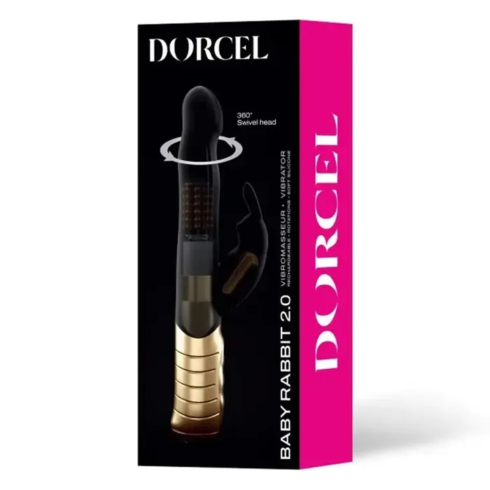 Dorcel Vibrators BABY RABBIT BLACK GOLD 20 RECHARGEABLE