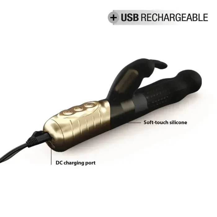 Dorcel Vibrators BABY RABBIT BLACK GOLD 20 RECHARGEABLE
