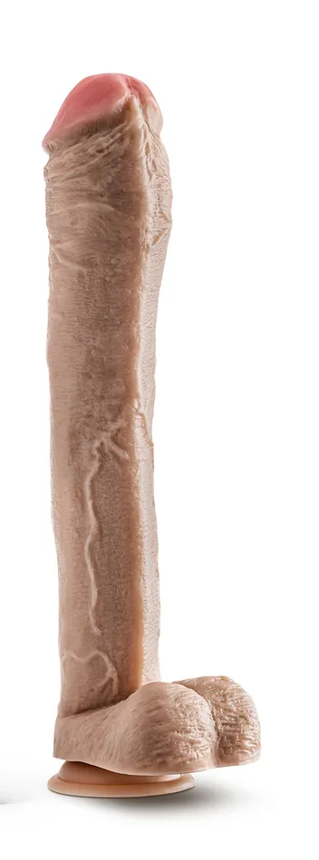 Dr Skin Mr Ed 13 Inch Dildo With Balls Beige Blush Dildos
