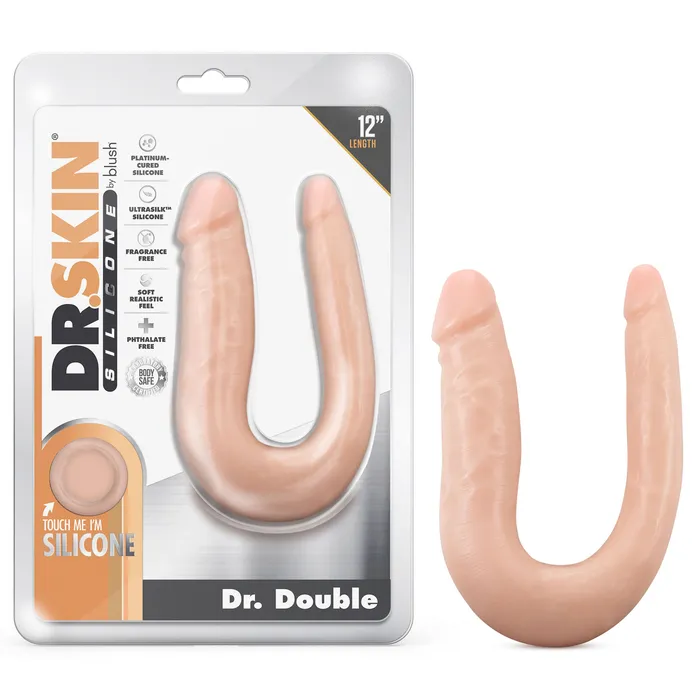Dr Skin Silicone Dr Double 12 Inch Double Dong Vanilla Blush Novelties Dildos Dr Skin Silicone Dr Double 12 Inch Double Dong Vanilla Blush Novelties Dildos