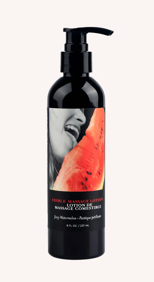 Earthly Body Couples Edible Massage Lotion Watermelon 8 Fl Oz