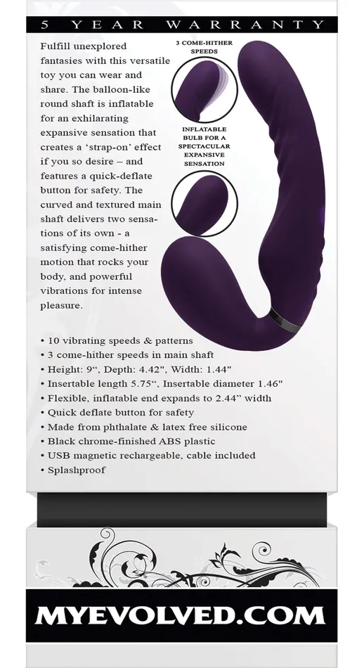 Evolved Novelties Vibrators Share the Love Purple Massager Evolved Novelties Vibrators Share the Love Purple Massager