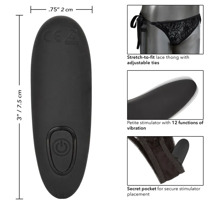 Female Sex Toys CalExotics Remote Control Lace Thong Set