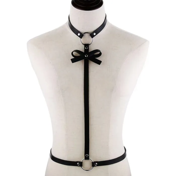 Female Sex Toys CJ RebelBow Punk Harness Choker