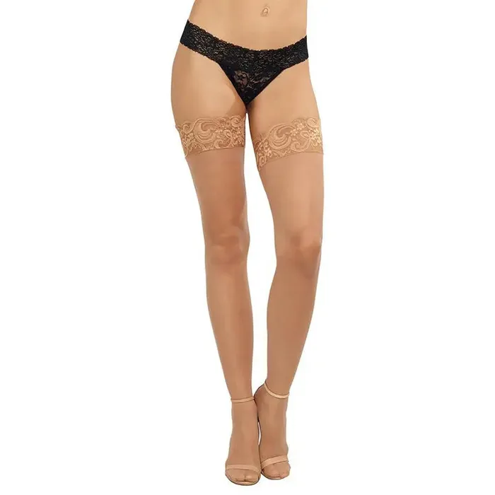 Female Sex Toys Dreamgirl Sheer ThighHigh Stockings with Silicone Lace Top Light OS Dreamgirl International Female Sex Toys Dreamgirl Sheer ThighHigh Stockings with Silicone Lace Top Light OS Dreamgirl International