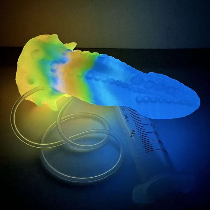 Female Sex Toys GIGANTEUS Ejaculating Fantasy Octopus Vibrator with Luminous Function DirtyToyz