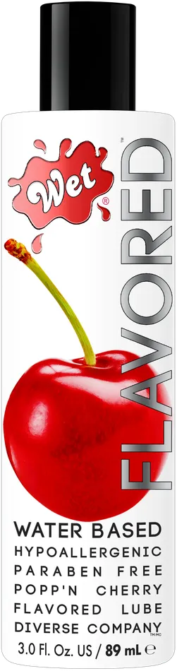 Flavored Poppn Cherry 3oz Wet Vibrators