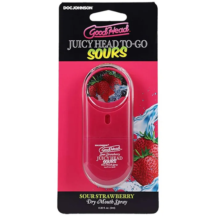Goodhead Juicyhead Dry Mouth Spray to Go Sour Strawberry 30 Oz Doc Johnson Vibrators Goodhead Juicyhead Dry Mouth Spray to Go Sour Strawberry 30 Oz Doc Johnson Vibrators
