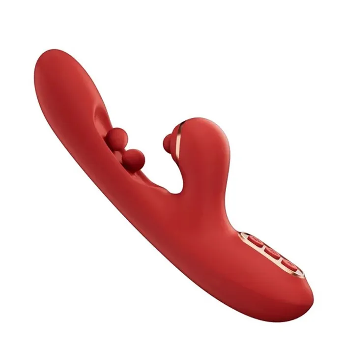 Honey Play Box Vibrators Tickler Wiggling GSpot Vibrator Red