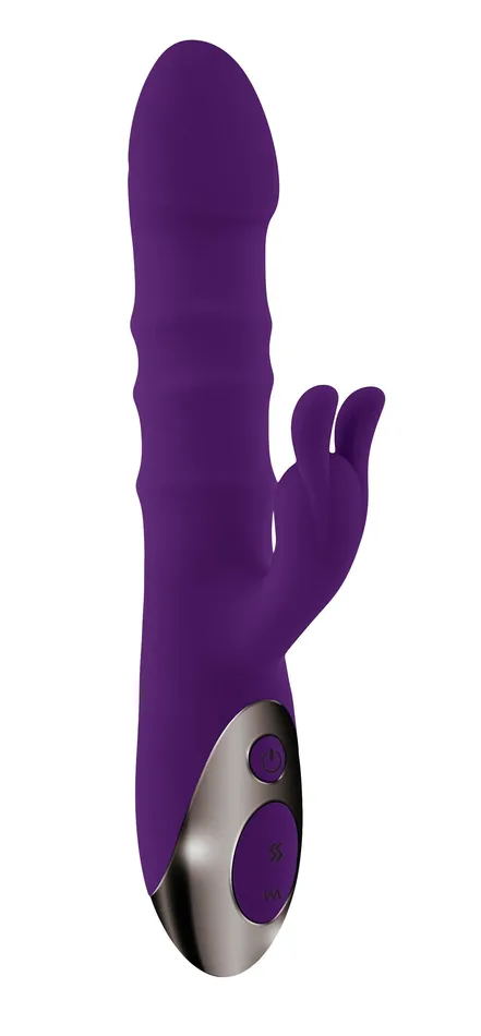 Hop to It Rabbit Vibrator Dark Purple Playboy Vibrators