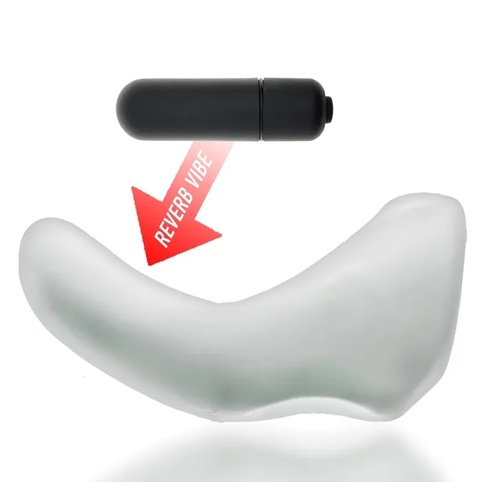 Hunkyjunk Vibrators BUZZFUCK sling with taint vibe WHITE ICE