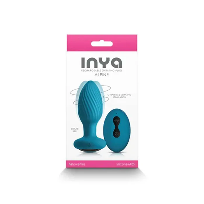 Inya Alpine 20 Anal Vibrating Plug Teal nsnovelties Anal
