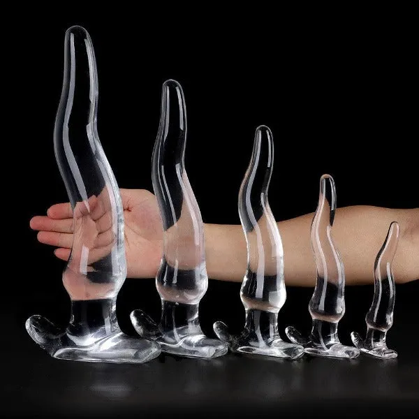 Jelly Anal Dildo Butt Plug Crystal Soft Anal Dilator Vaginal Prostate Massager Domlust Anal Jelly Anal Dildo Butt Plug Crystal Soft Anal Dilator Vaginal Prostate Massager Domlust Anal