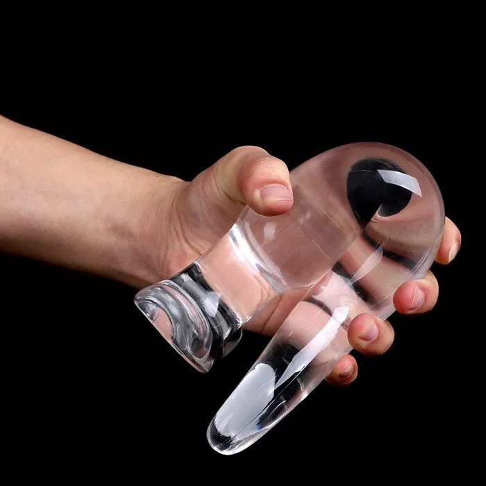 Jelly Anal Dildo Butt Plug Crystal Soft Anal Dilator Vaginal Prostate Massager Domlust Anal