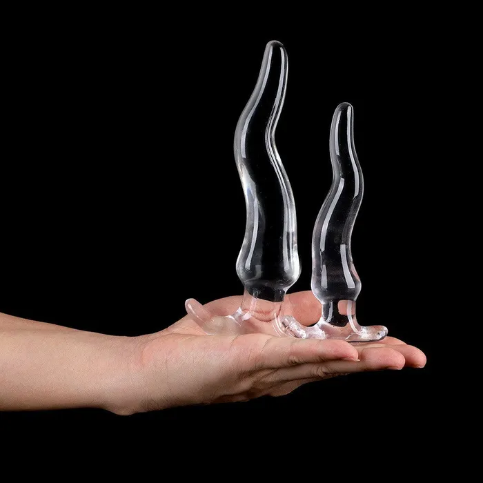 Jelly Anal Dildo Butt Plug Crystal Soft Anal Dilator Vaginal Prostate Massager Domlust Anal
