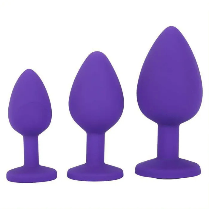 Jewel Butt Plug Anal Training Set Purple Sexy Emporium Anal
