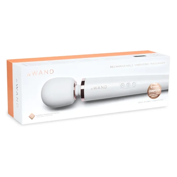 LE Wand Female Sex Toys Rechargeable Vibrating Massager White