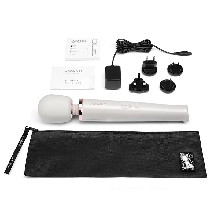 LE Wand Female Sex Toys Rechargeable Vibrating Massager White