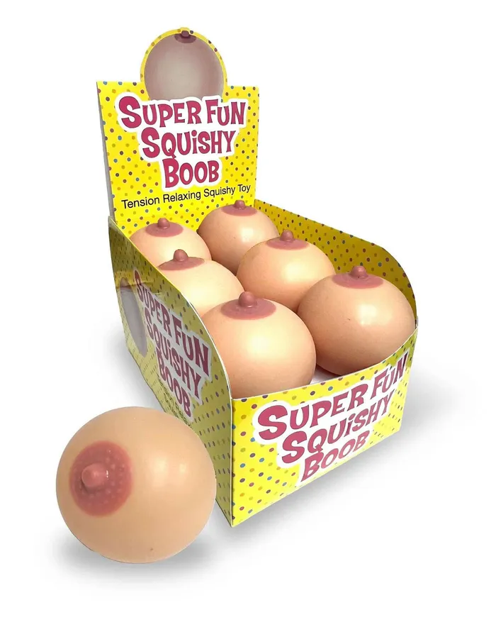 Little Genie Female Sex Toys Super Fun Squishy Boobs Display 12 Ct