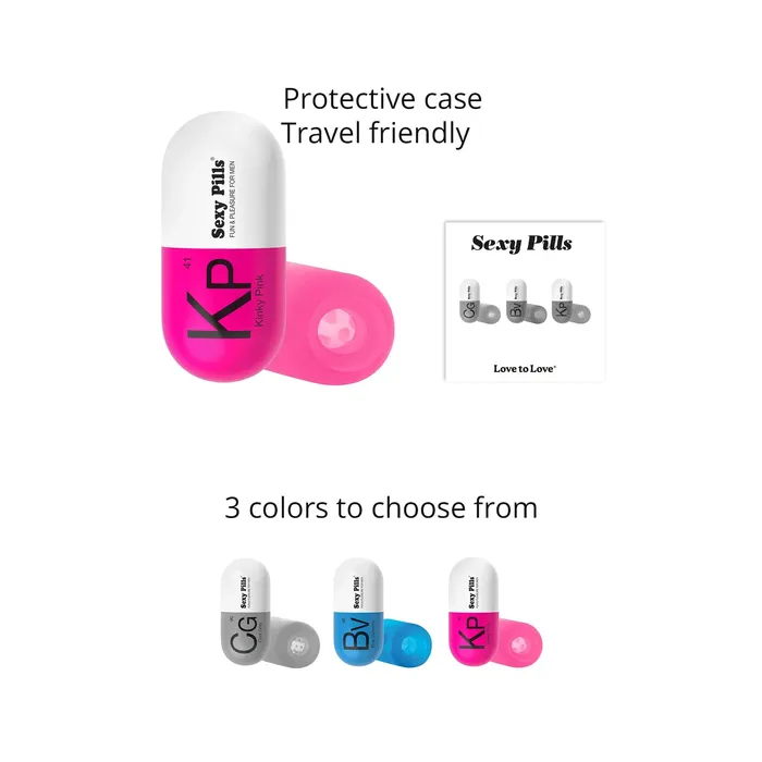 LOVE TO LOVE Vibrators SEXY PILLS KINKY PINK