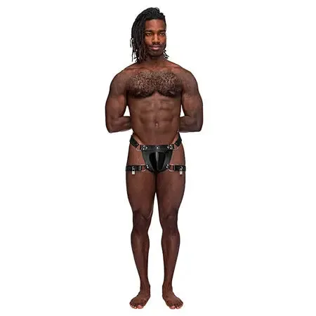 Male Power Restraints Male Power Leather Scorpio Black OS Male Power Restraints Male Power Leather Scorpio Black OS