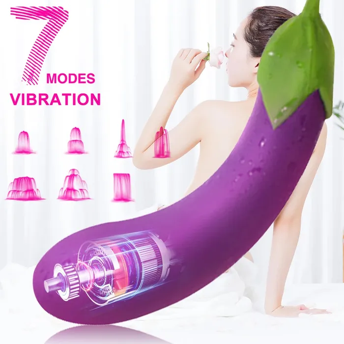 Male Sex Toys Domlust Eggplant G Spot Vibrator Domlust Anal Dildo Vibrating Anal Plug