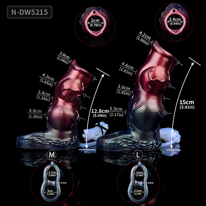 Male Sex Toys Domlust Fantasy Penis Sleeve Sheath Squirting Monsterdildo Cocksleeve Sex Toys for Men