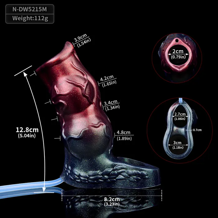 Male Sex Toys Domlust Fantasy Penis Sleeve Sheath Squirting Monsterdildo Cocksleeve Sex Toys for Men