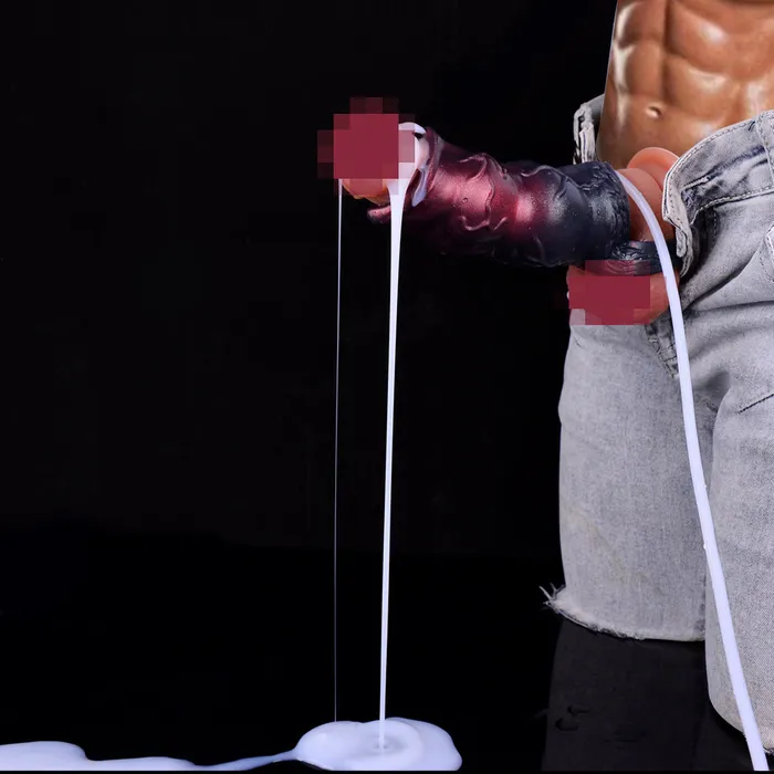 Male Sex Toys Domlust Fantasy Penis Sleeve Sheath Squirting Monsterdildo Cocksleeve Sex Toys for Men