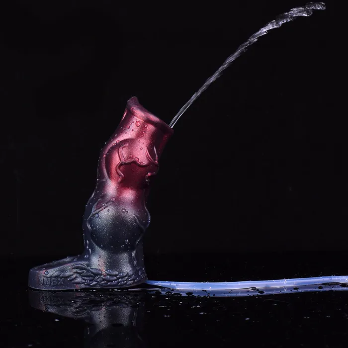 Male Sex Toys Domlust Fantasy Penis Sleeve Sheath Squirting Monsterdildo Cocksleeve Sex Toys for Men