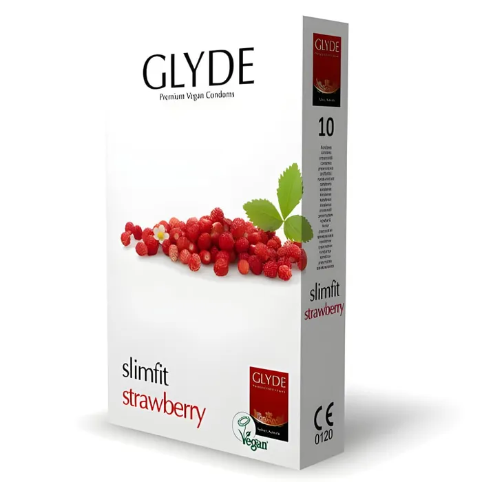 Male Sex Toys Glyde Vegan Condoms Glyde Ultra Slimfit Strawberry Flavour Vegan Condoms 10 Pack Male Sex Toys Glyde Vegan Condoms Glyde Ultra Slimfit Strawberry Flavour Vegan Condoms 10 Pack
