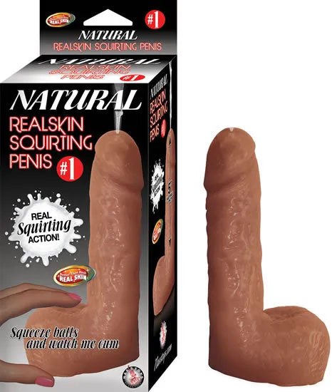 Male Sex Toys Nasstoys 1 Natural Realskin Squirting Penis Brown
