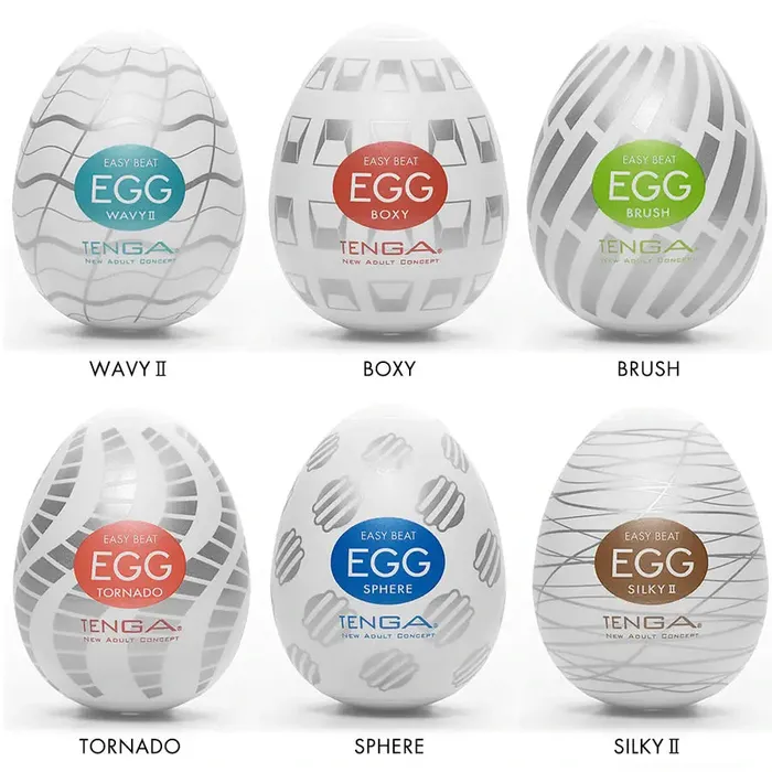 Male Sex Toys Tenga Tenga EGG New Standard 6 Pack Variety Pack