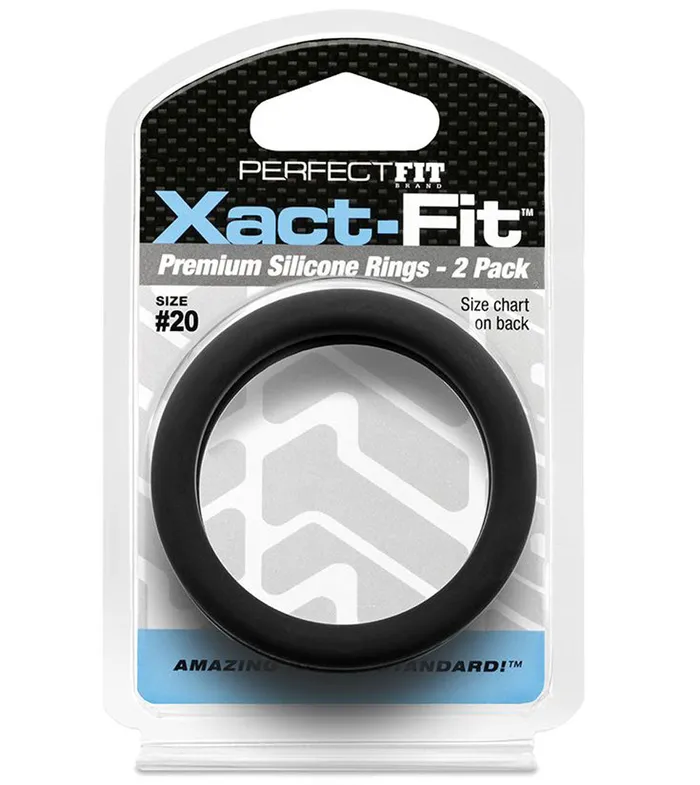 Male Sex Toys XactFit Ring 2Pack 20 Perfect Fit