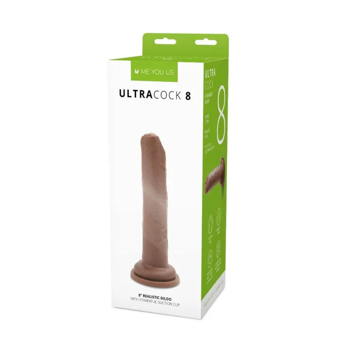 Me You Us Dildos Ultra Uncut 8 Inch Caramel Cock