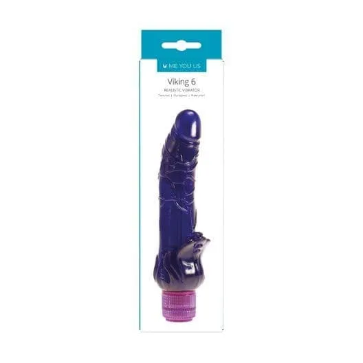 Me You Us Viking Realistic Vibrator Purple Me You Us Vibrators