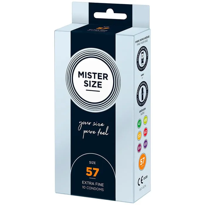 Mister Size Male Sex Toys Mister Size 57mm Your Size Pure Feel Condoms 10 Pack Mister Size Male Sex Toys Mister Size 57mm Your Size Pure Feel Condoms 10 Pack
