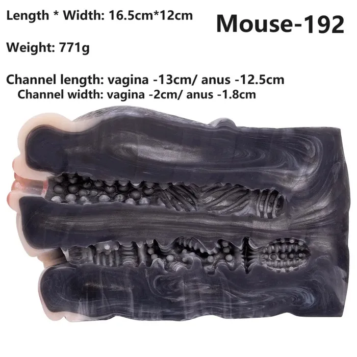 Mouse Vagina Pussy Masturbation Cup Silicone Animal Pocket Male Masturbator Domlust Male Sex Toys