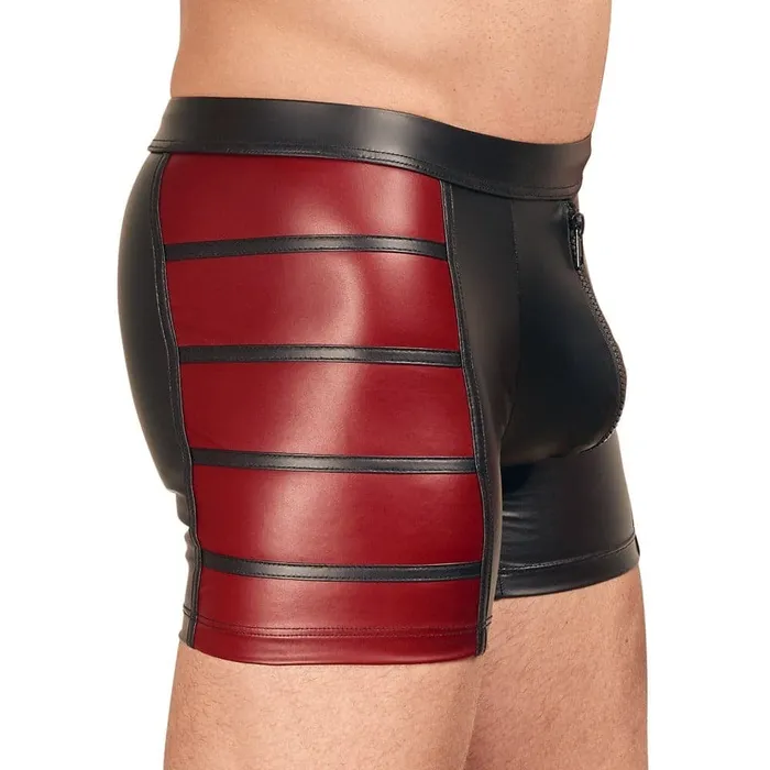 NEK Anal NEK Matte Look Pants In Black and Red NEK Anal NEK Matte Look Pants In Black and Red