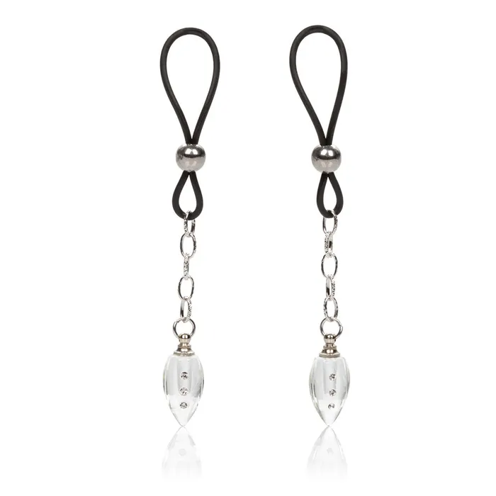 Nipple Play NonPiercing Nipple Jewelry Crystal Teardrop CalExotics Couples Nipple Play NonPiercing Nipple Jewelry Crystal Teardrop CalExotics Couples