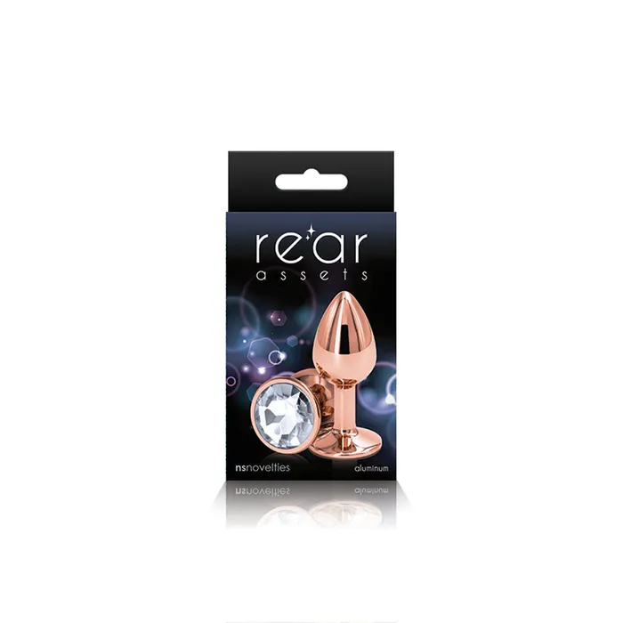 nsnovelties Anal Rear Assets Rose Gold Small Clear