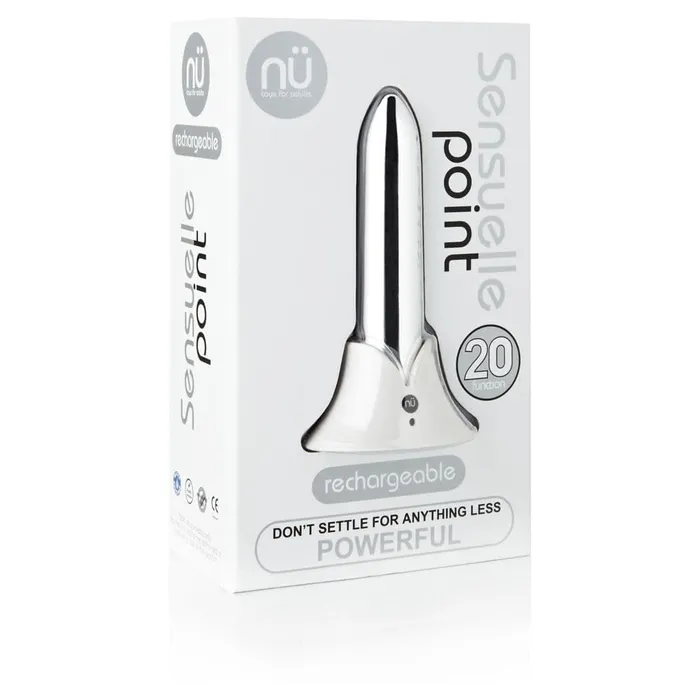 Nu Sensuelle Point 20 Function Bullet Silver Nu Sensuelle Vibrators