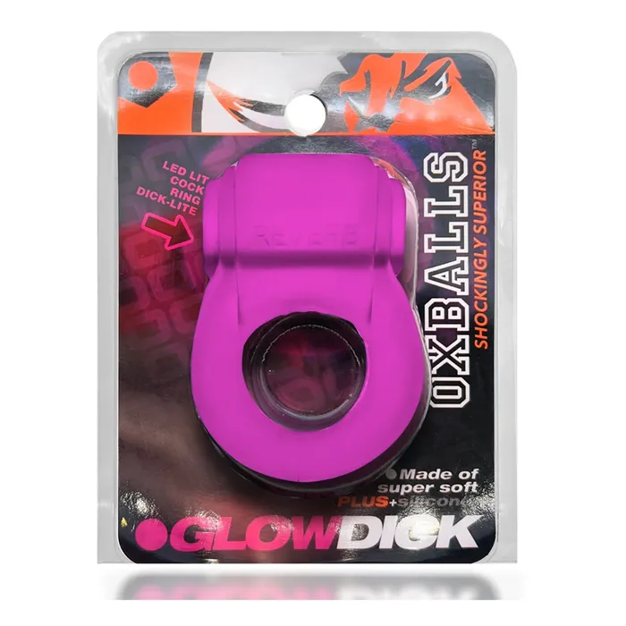 OXBALLS GLOWDICK cockring with LED PINK ICE Vibrators