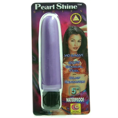 Pearl Shine 5Inch Smooth Lavender Golden Triangle Anal